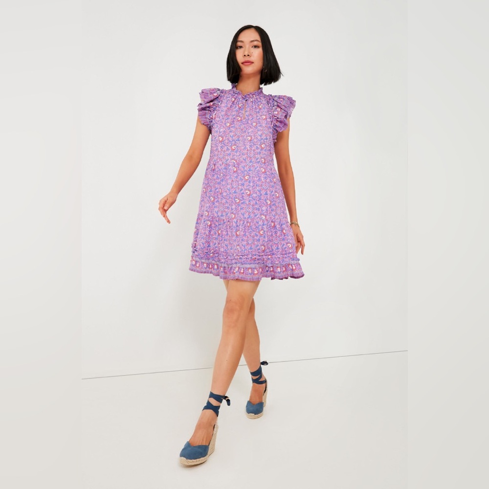 NWT - Vineyard Vines Katama Print Ruffle Dress - Size Small